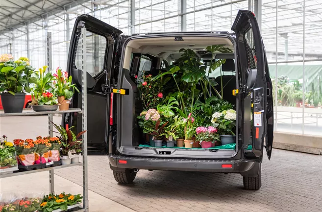 Einkauf im Pflanzengroßmarkt - Transporter 